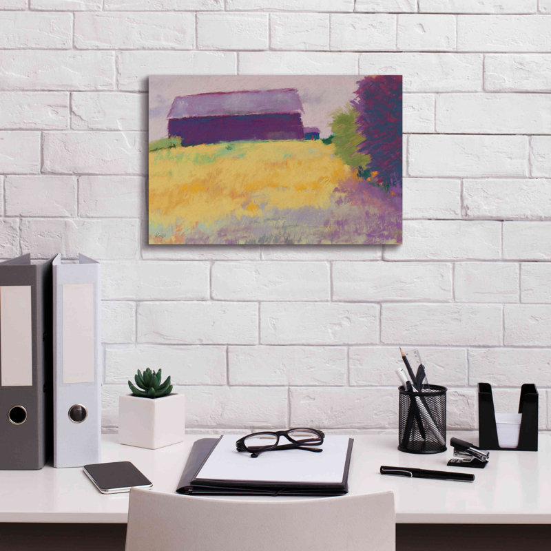 «Arvydas Wheat Field» par - impression sur toile tendue, H 12 po x l 18 po x P 0,75 po