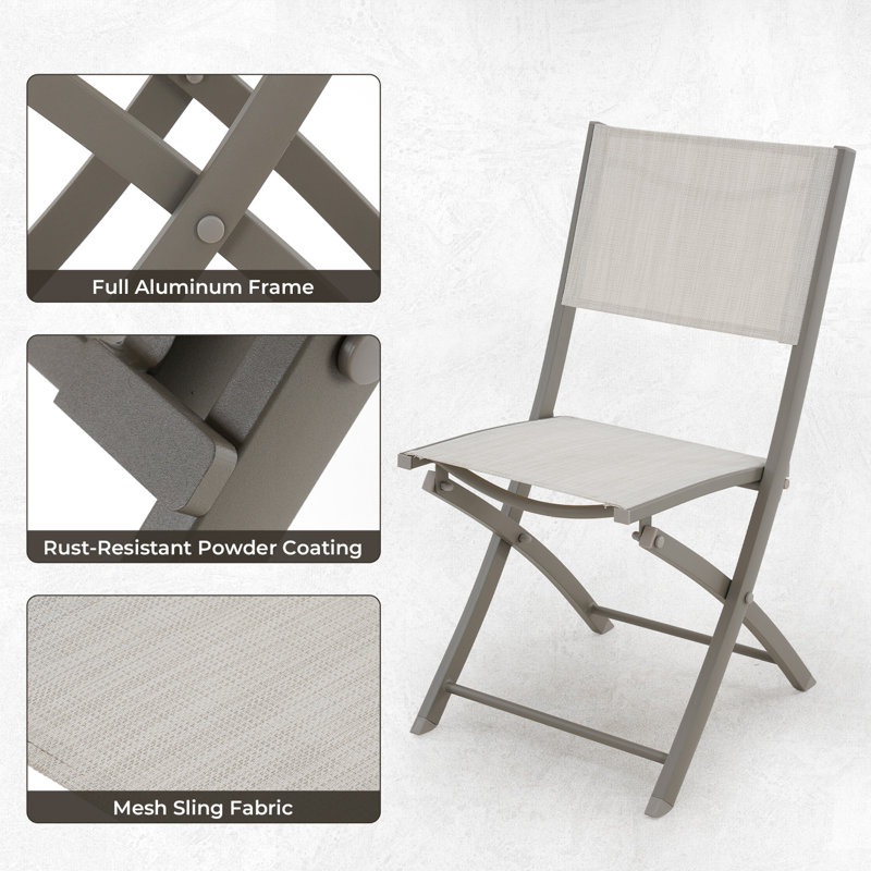 Chaises de patio, ensemble de 2