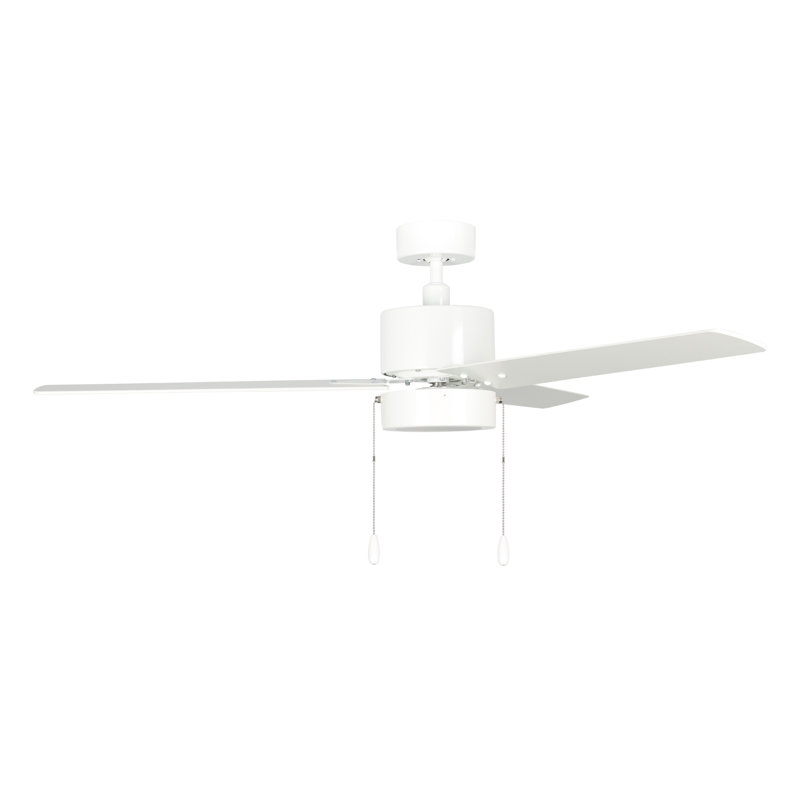 Kammerer 52" 3-Blade Indoor Ceiling Fan, White, White, 219