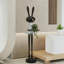 Lampe sur pied de luxe en lapin noir, lumière ambiante décorative pour le côté du canapé du salon-129199476