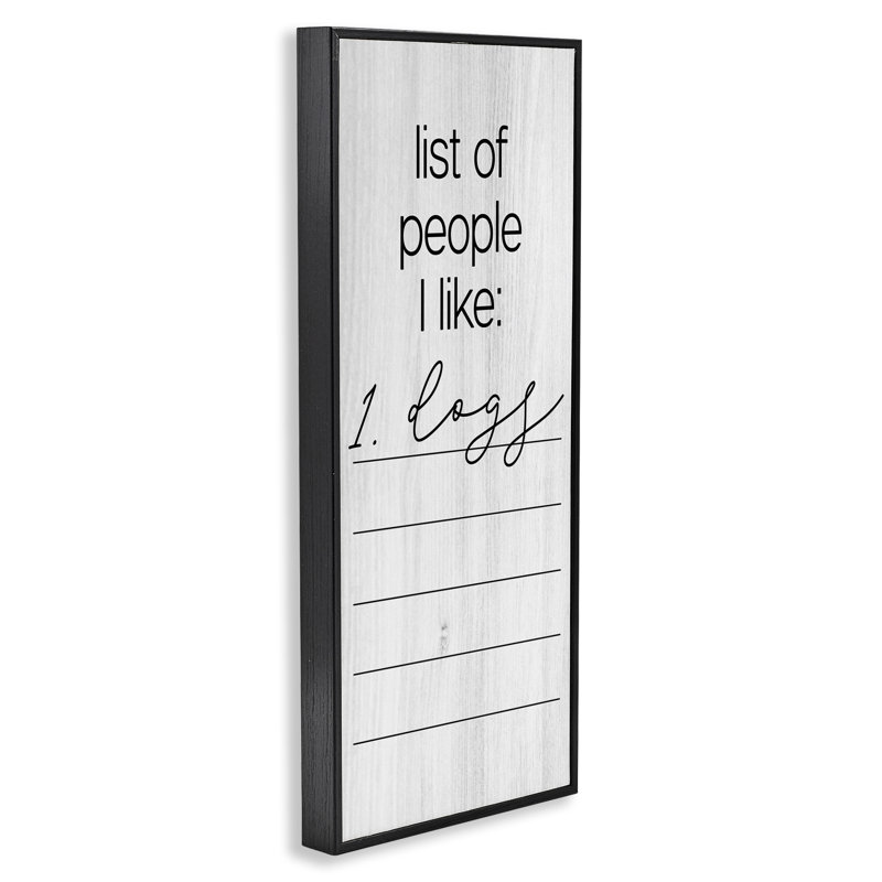«Funny People I Like Giclee Art» par Daphne Polselli, Giclée encadrée noir minuit, H 24 po x l 10 po