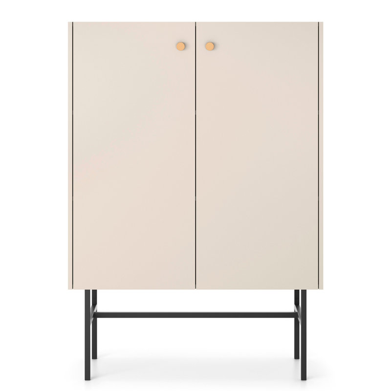 Boltri High Sideboard Two Door 93 cm Beige