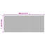 Paravent vidaXL gris largeur 157,5 po hauteur 65,0 po bambou-61454796-61454790