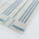 Rectangle Claudina Striped Machine Woven Recycled P.E.T. Area Rug in Blue/Ivory