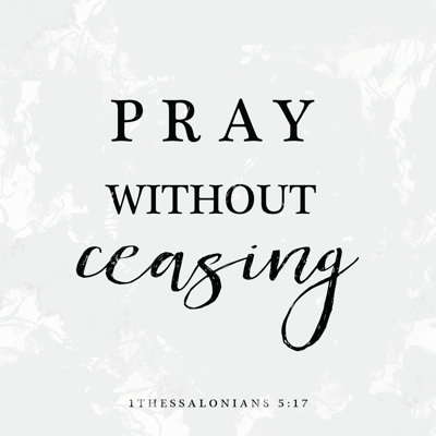 Pray Without Ceasing - Wrapped Canvas Print