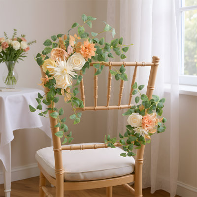 2 Pcs Arched Floral Artificial Flower Centerpiece For Wedding Decoration.
