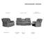 Ensemble de salon inclinable 3 pièces Monchat-1845050857