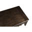 Table basse avec rangement traditionnel, guides latéraux, finition foncée, bois massif et deux tiroirs, P 30 po x l 50 po, H 18,78 po