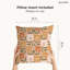 Coussin décoratif floral intérieur / extérieur en polyester