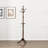 Dark Brown Finish Classic Coat Rack, Solid Wood With 10 Hooks, Perfect For Entryway And Home Organization-557229381