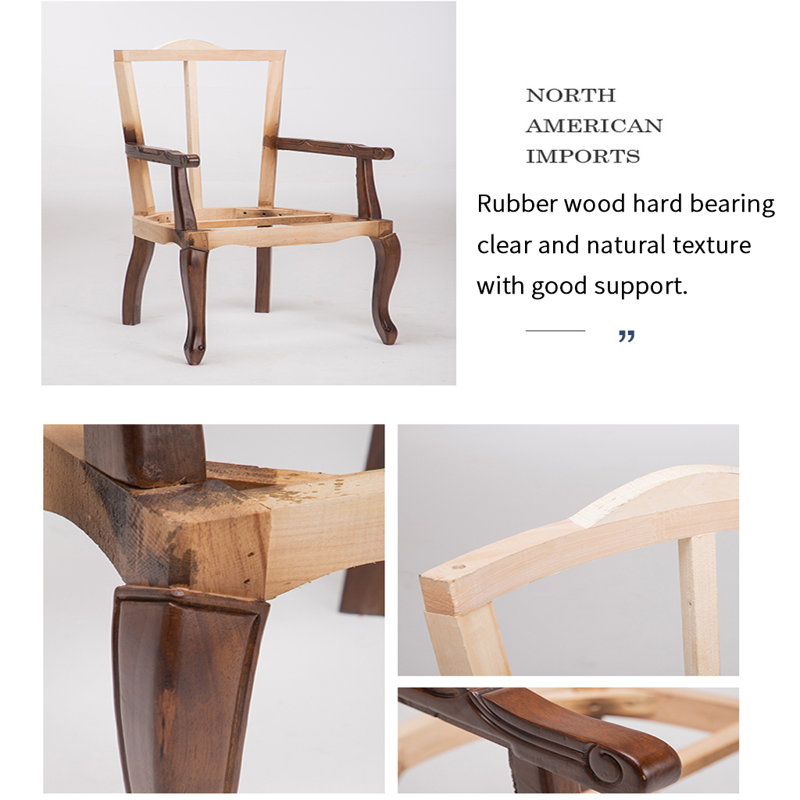 Chaise de qualité supérieure avec pieds en bois d'hévéa, Atrovirens