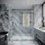  Cosmo 68 - Porte de douche coulissante sans cadre 72 x 77 po en verre trempé transparent 3/8 po-95067175