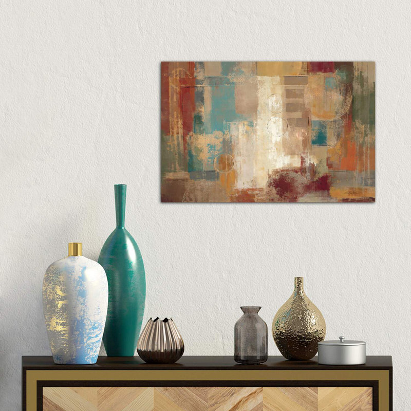 «Oriental Trip Crop» par Silvia Vassileva - reproduction d'art, Toile tendue, H 32 po x l 48 po x 1,5 po