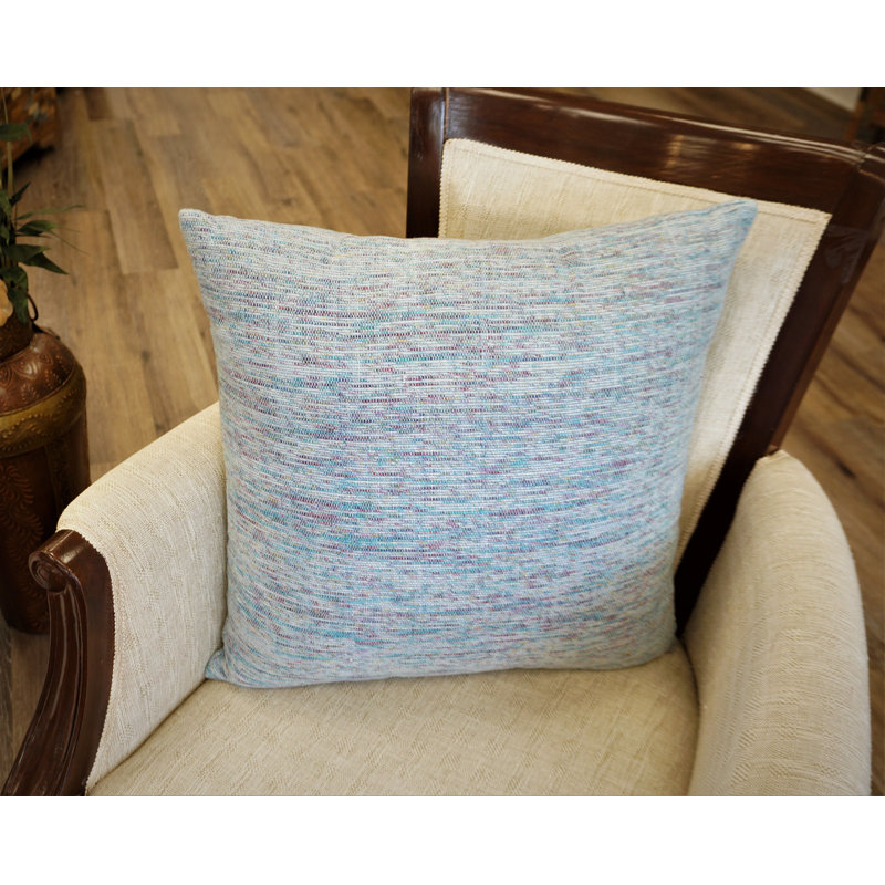 Abstract Silk Reversible Throw Pillow