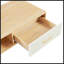 Table basse rectangulaire avec pieds en bois massif