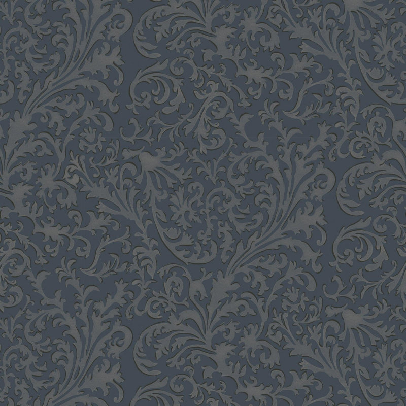 Florentine Vine - Wallpaper, Black, Self-adhesive