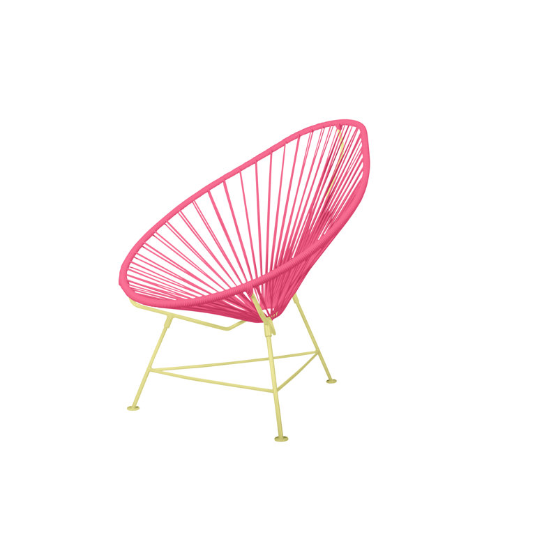 Chaise de jardin, Rose / Jaune