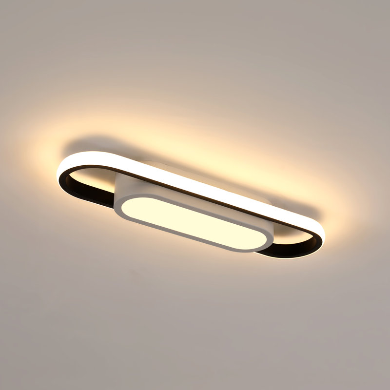 Oval 40cm 2-Light LED Ceiling Light