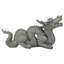 Longue statue de jardin d'aspect dragon en pierre asiatique