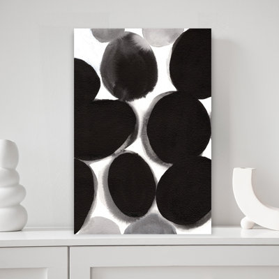 Contemporary Art Abstract Contemporary Geometric Wall Art by Janel Bragg - Wrapped Canvas Print