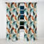 Multicolore motif mosaïque de marbre harmonieux - rideau occultant marbre marbre abstrait - 1 panneaux-107538649