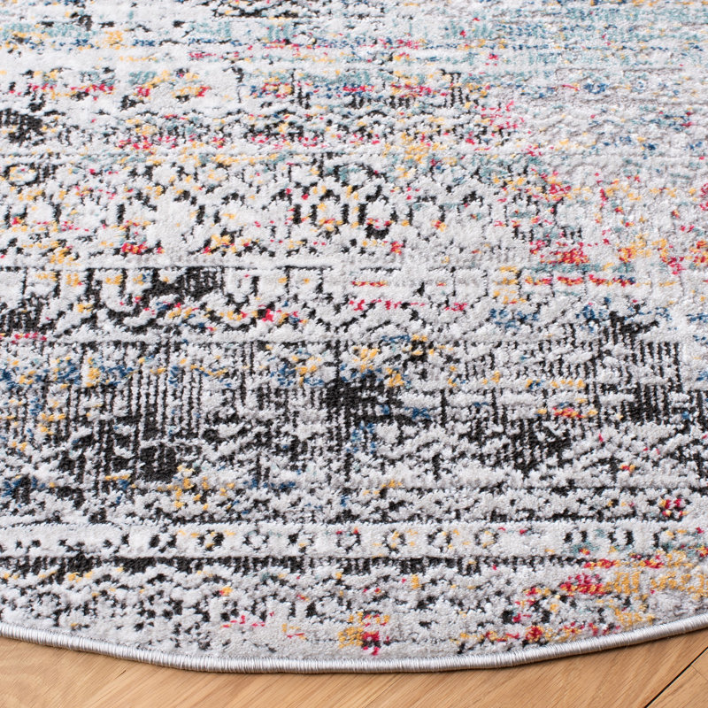 Tapis géométrique Porcello 900 Performance, Rond 6 pi 7 po