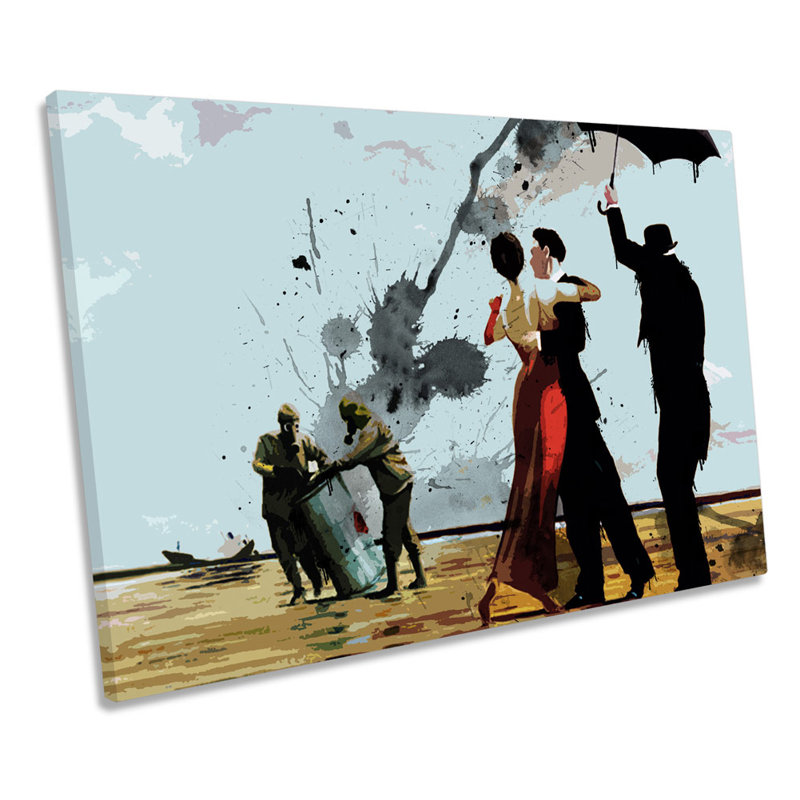 Banksy Crude Oil - Wrapped Canvas Print, 30.5cm H x 45.7cm W
