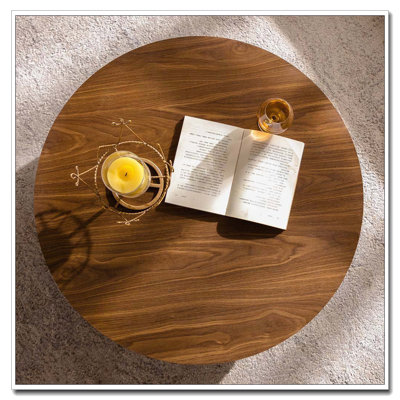 Table basse ronde en bois 30,51 "