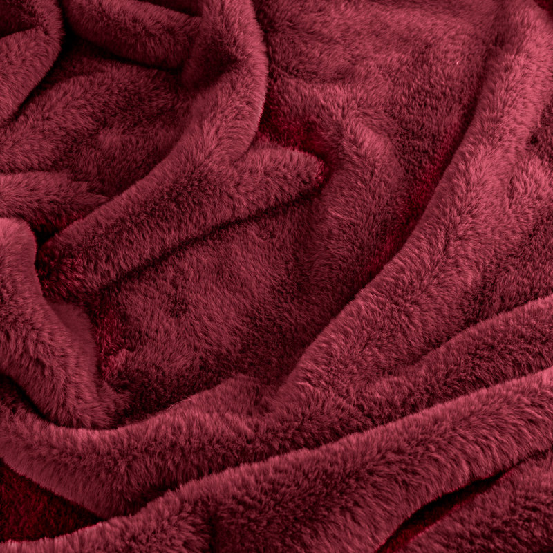 furn Kallu Throw, Red, 180cm W x 130cm D