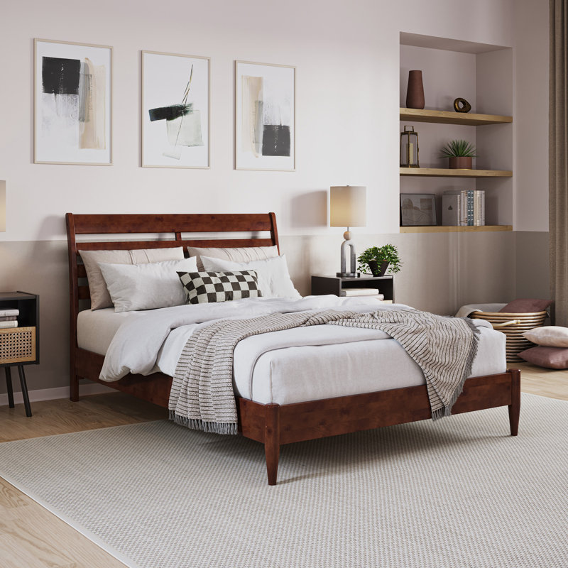Areya Bed Kids Bed, Full , Walnut
