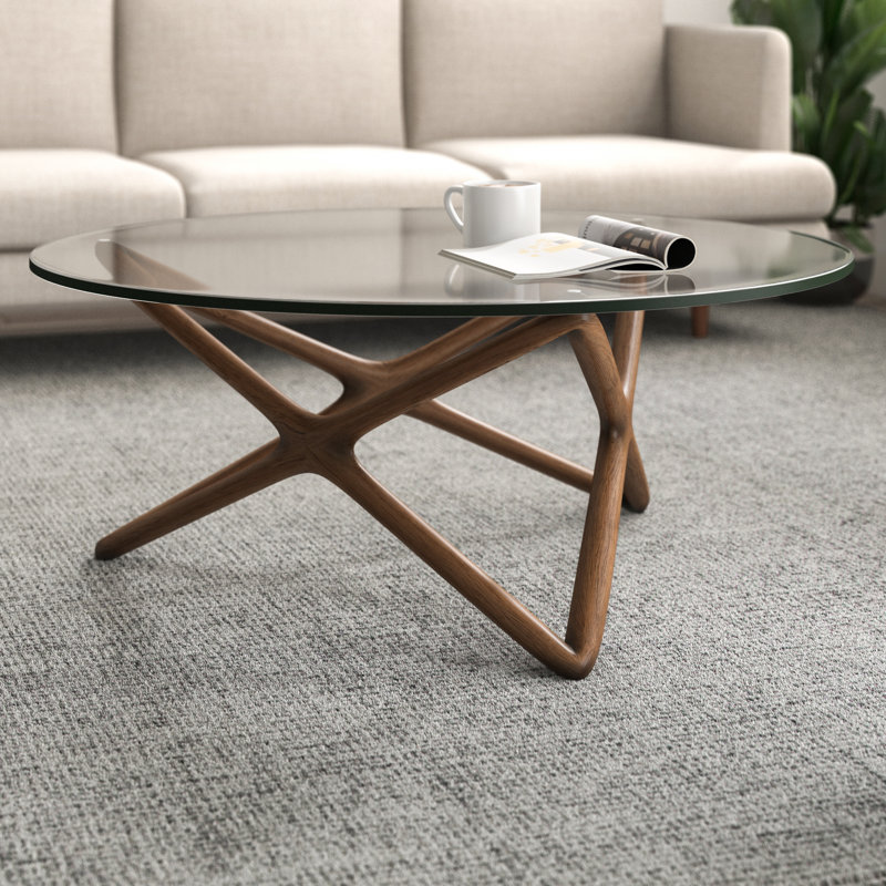 Lark Cross Legs Coffee Table, Walnut