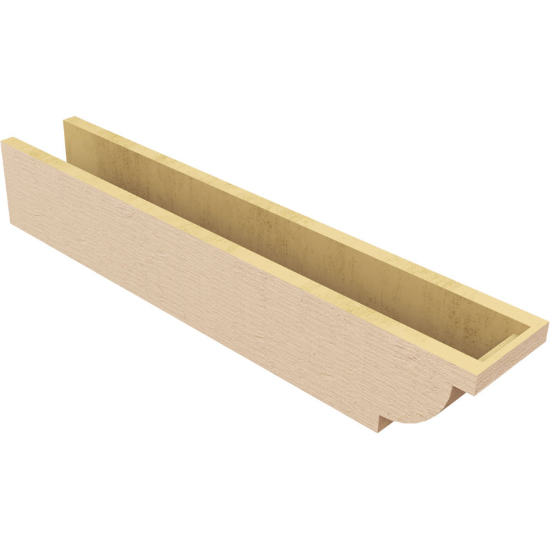 Queue de chevron Alpine Woodgrain TimberThane, brun clair apprêté, H 9 po x l 39 po x P 9 po