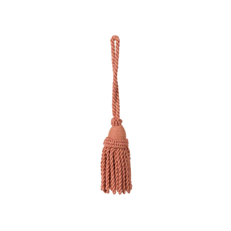 Le Coeur Passementerie Tassel Performance Fabric, Coral