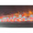 48 Inch Curved Electric Fireplace - 5000 /H Heat, 8 Ember Bed Colors, Adjustable Brightness, Remote Included, Powder Coated Antique Black Heating 1400W 4 Flame Timer Function, Wall Mounted, Sheet