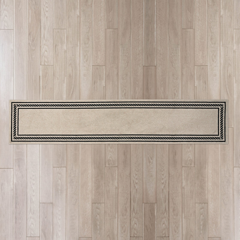 Tapis touffeté à la machine Nautica, Tapis de couloir 2 pi 6 po x 12 pi