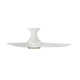 Corona 3 - Blade Outdoor/Indoor Smart Flush Mount Ceiling Fan with Remote Control and Dimmable LED Light Kit Included 