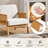 Bergstrom Upholstered Accent Chair Armchair with Rubberwood Legs-408507935