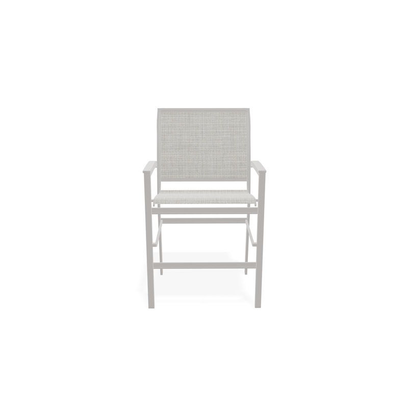 Chaise de café empilable en aluminium Bazza, Gris chaleureux, Diacre