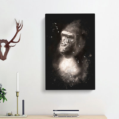 Mighty Silverback Gorilla - Wrapped Canvas