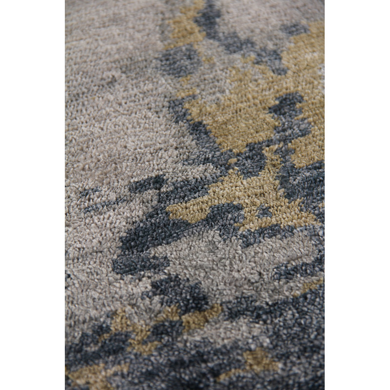Bamboo Silk Abstract Area Rug, Rectangle 14' x 18'