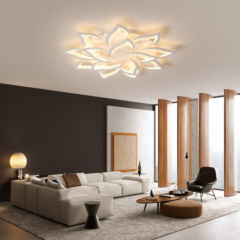 Izzabella 14 - Light 36" Acrylic LED Flush Mount