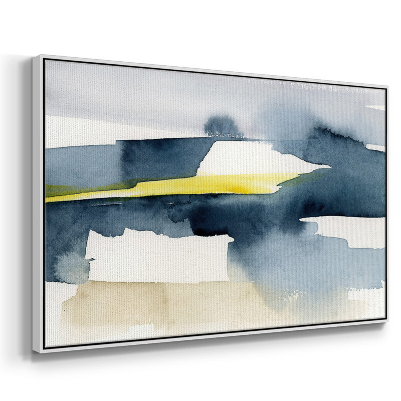 «Peeking Sunshine I», reproduction d'art sur toile, H 17 po x l 25 po x P 2 po, Blanc