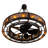 Smythe 16 - Light Glass Dimmable LED Drum Chandelier
