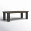 Duncan 90" Reclaimed Solid Wood Farmhouse Dining Table In Brown