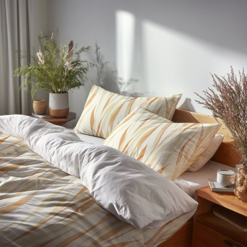 Ensemble de housse de couette Country Farmhouse, Housse de couette simple et deux taies décorative