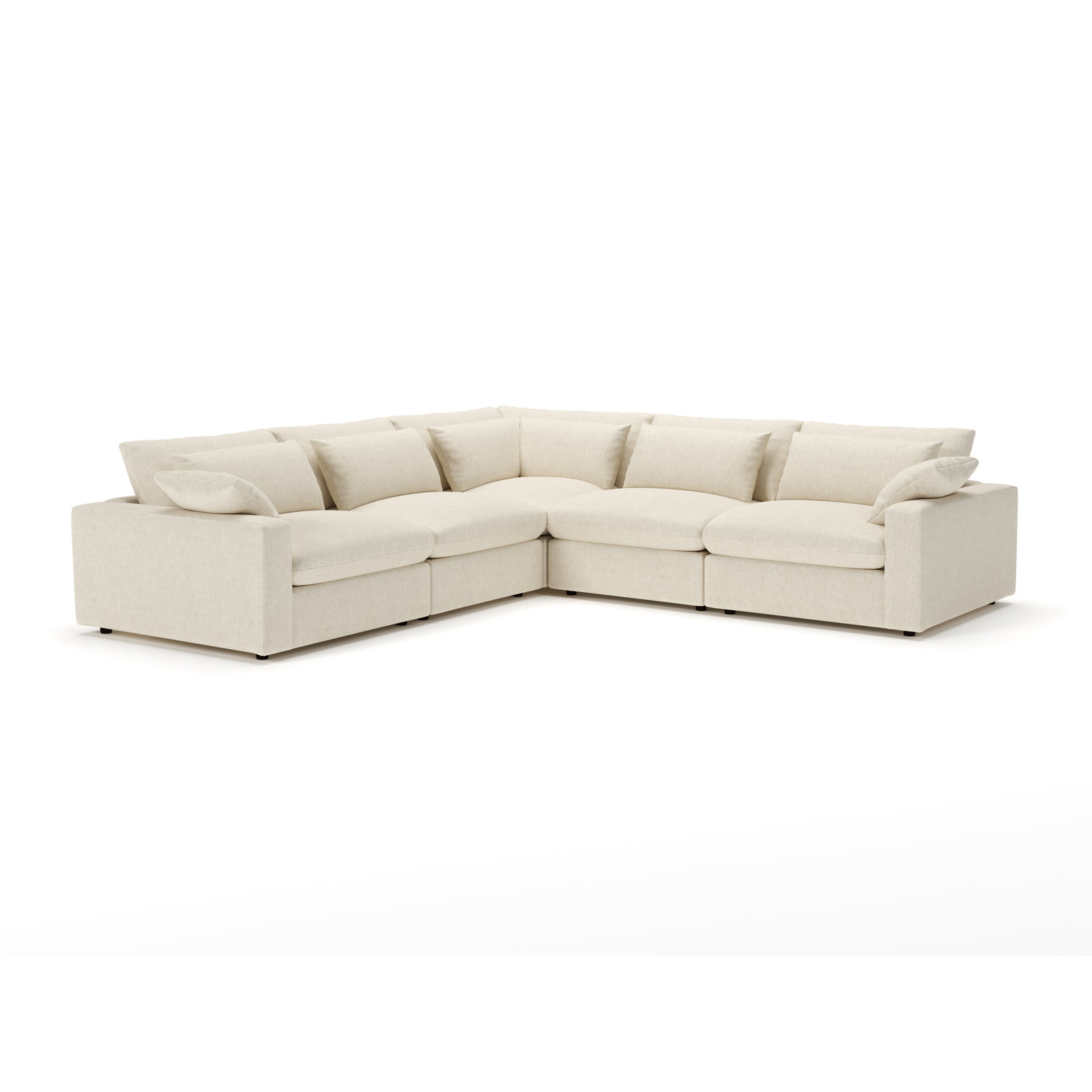 Remy Sectional, John Sepia Performance Linen Blend