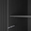 Armoire 4 portes à DEL avec miroir et 2 tiroirs, tablettes réglables pour un rangement moderne dans la chambre à coucher-1280861722