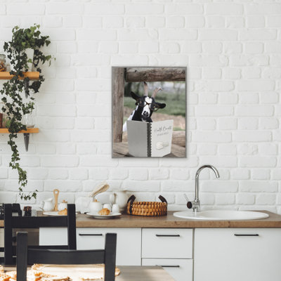 Health Benefits of Goat Cheese Framed Giclee, design by Lori Deiter