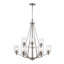Lustre 9 lumières à abat-jour Venicia-1802453855