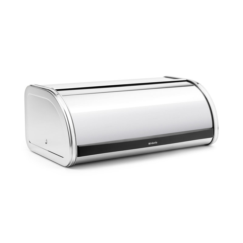 Boîte à pain à couvercle roulant Brabantia, Acier mat anti-traces de doigts